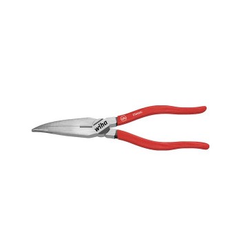 Wiha Classic needle nose pliers with cutting edge curved shape, approx. 40° (26723) 160 mm