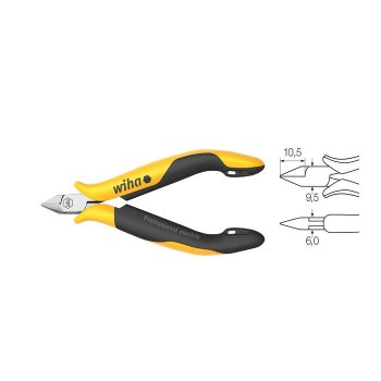 Wiha Diagonal cutters Professional ESD narrow, pointed head without bevelled edge (33521) 115 mm