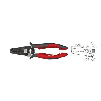 Wiha Stripping pliers Electronic Stripping points 0.8-2.6 mm (36794) 180 mm