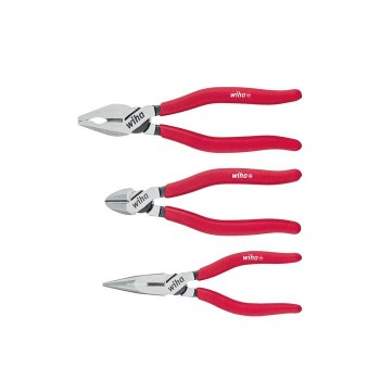 Wiha Pliers set Classic Combination pliers, needle nose pliers, diagonal cutters 3-pcs. (26850)