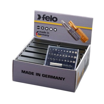 Felo 00002093100 Felo - Display 10 x Bit-Box Industrial with belt clip 31-tlg.