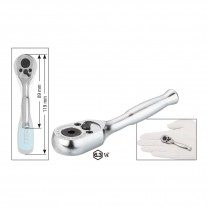 HAZET 863MBIT Bit-Reversible ratchet short style, 89.0 mm