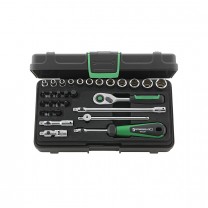 Stahlwille 96010182 Steckschlüssel-Satz 40/24/6QR, 30tlg.