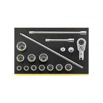 Stahlwille 96830221 Socket set TCS 55/11/6, 17pcs.