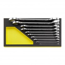 Stahlwille 96830353 Double open ended spanner set TCS10/10,6x7-30x32mm MF, 10pcs.