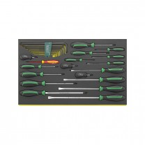 Stahlwille 96831168 Screwdriver set TCS 4620/4660VDE+10767, 27pcs.