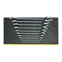 Stahlwille 96838187 Double open ended spanner set TCS10/10,6x7-24x27mm, 10pcs.