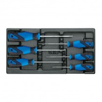 GEDORE Screwdiver set in 1/3 ES tool module (1582666), 1500 ES-2163 TX