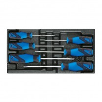 GEDORE Screwdiver set in 1/3 ES tool module (1616625), 1500 ES-2163 TXB