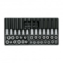 GEDORE Screwdriver bit socket set 3/8" in 1/3 ES tool module (1640860), 1500 ES ITX 30