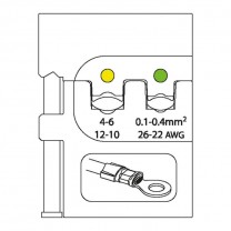 GEDORE Module insert for insulated terminals 0.1-0.4/4-6 (1830554), 8140-01