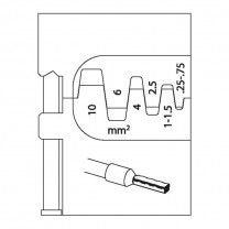 GEDORE Module insert for conductor end-sleeves 0.25-10mm (1830600), 8140-06