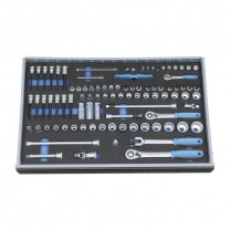 GEDORE Socket key set 1/4"-3/8"-1/2" in Check-Tool module, 91 pcs (2016257), 2005 CT4-U-20