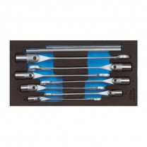 GEDORE Set combination swivel head wrenches in 1/3 CT module (2309076), 1500 CT1-534