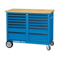GEDORE Mobile workbench, 1.25 m wide, with 14 drawers (2528088), 1506 XL 2511