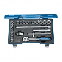 GEDORE Socket set 3/8" 22 pcs hex 6-22 mm (6235470), 30 HMU-10