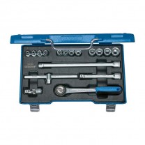 GEDORE Socket set 3/8" 17 pcs hex 6-19 mm (6235980), 30 GMU-3