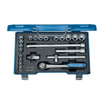 GEDORE Socket set 3/8" 22 pcs UD 6-22 mm (6240470), D 30 HMU-3