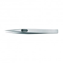 GEDORE Precision tweezers, flat, satin non-glare finish (1881655), 722-1