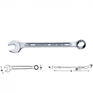 Stahlwille 40081515 Combination spanner OPEN-BOX 13 15, size 15 mm