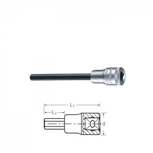 Stahlwille Screwdriver socket INHEX special lengths, size 4 - 10 mm