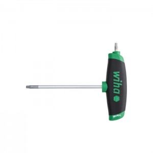 Wiha L-key with T-handle ComfortGrip TORX® with side drive, matt chrome-plated T10 (45446)