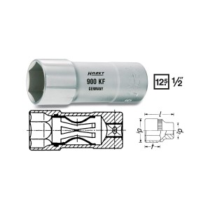 HAZET 900KF Spark plug socket, size 20.8 mm