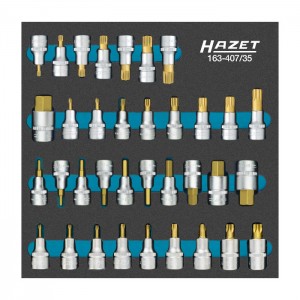 HAZET 163-407/35 Screwdriver Socket Set, 35pcs