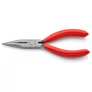 KNIPEX 25 01 140 Flachrundzange mit Schneide, 140 mm