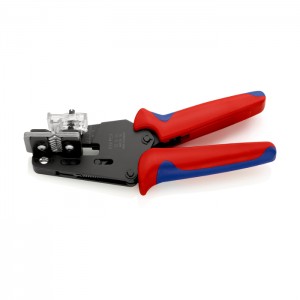 KNIPEX 12 12 13 Präzisions-Abisolierzange mit Formmessern, 195 mm