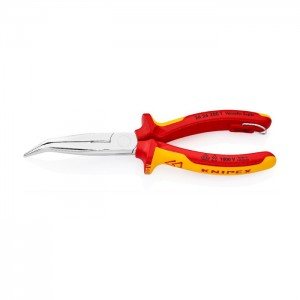 KNIPEX 26 26 200 T Flachrundzange mit Schneide, 200 mm