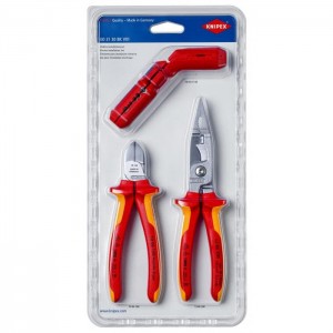 KNIPEX 00 31 30 BK V01 Electro Installation Set, 3pcs