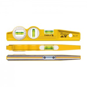 STABILA 16670 Wasserwaage Torpedo 81 SV REM W360, 25 cm