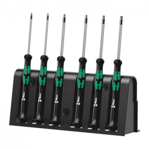 Wera 2067/6 TORX® BO screwdriver set and rack for electronic applications (05118154001)