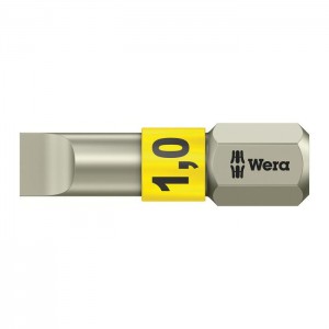 Wera 05071001001 Stainless Bit 3800/1 TS, 1.0 x 5.5 x 25mm