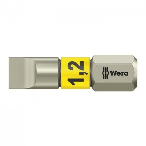 Wera 05071002001 Stainless Bit 3800/1 TS, 1.2 x 6.5 x 25mm
