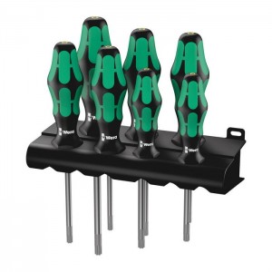 Wera 367/7 TORX® HF Kraftform Plus screwdriver set with holding function and rack (05223161001)