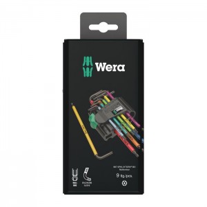 Wera 967/9 TX BO Multicolour 1 SB L-key set for tamper-proof TORX® screws, BlackLaser (05073599001)