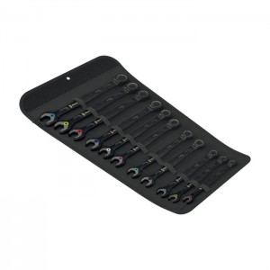 Wera 05020017001 Ratcheting Combination Wrench Set Black Edition, 11pcs