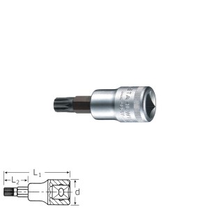 Stahlwille XZN-Screwdriver socket 54X, size M5 - M14