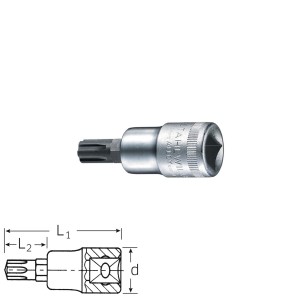 Stahlwille Screwdriver socket 54CV, size M5 - M16