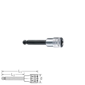 Stahlwille Screwdriver socket 54KK, size 5 - 10 mm