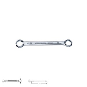 Stahlwille STABIL® Double ended ring spanner 21, size 6 x 7 - 30 x 34 mm