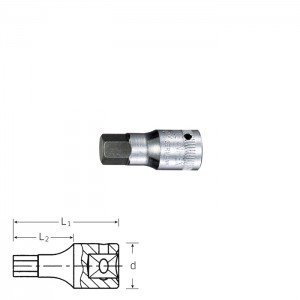 Stahlwille INHEX-Screwdriver sockets 44 K, size 3 - 8
