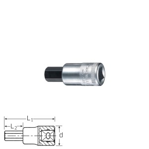Stahlwille Screwdriver socket 54, size 4 - 19 mm