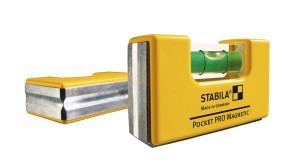 STABILA 17768 MPPocketPro Pocket PRO Magnetic spirit level, 7 cm, with belt clip (counter display, 8 items)