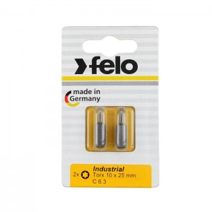 Felo Bit, Industry C 6,3 x 25mm, 2 pcs on card 00002610036