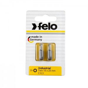 Felo Bit, Industry C 6,3 x 25mm, 2 pcs on card 00002615036