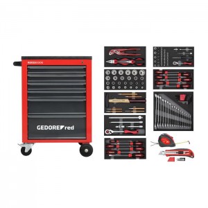 GEDORE-RED Tool set i.t.trolley MECHANIC red 119pcs (3301667)