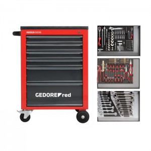 GEDORE-RED Tool set i.t.trolley MECHANIC red 129pcs (3301673)